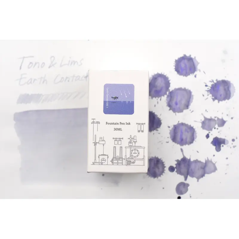 Tono & Lims Ink Bottle - Earth Contact - 026-1 Fluorite Indigo - 30ml
