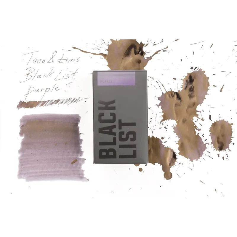 Tono & Lims Ink Bottle - Black List - Purple - 30ml