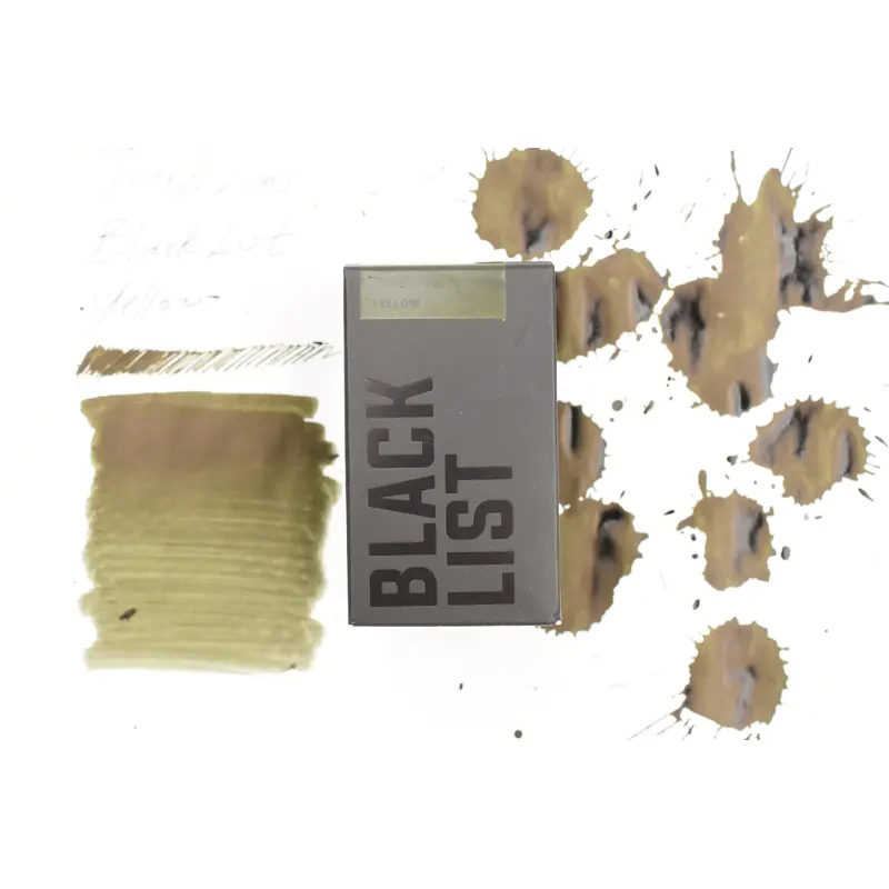 Tono & Lims Ink Bottle - Black List - Yellow - 30ml