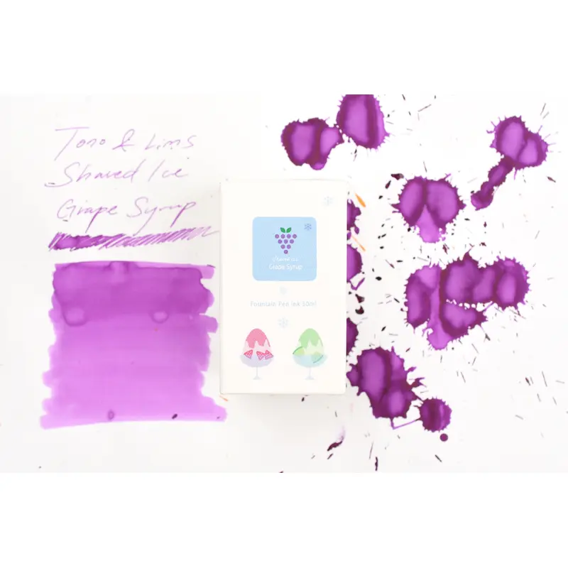 Tono & Lims Ink Bottle - Shaved Ice - Grape Syrup - 30ml