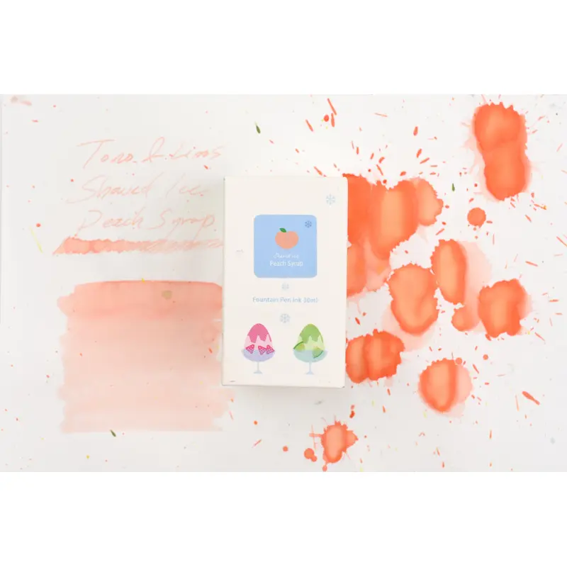 Tono & Lims Ink Bottle - Shaved Ice - Peach Syrup - 30ml