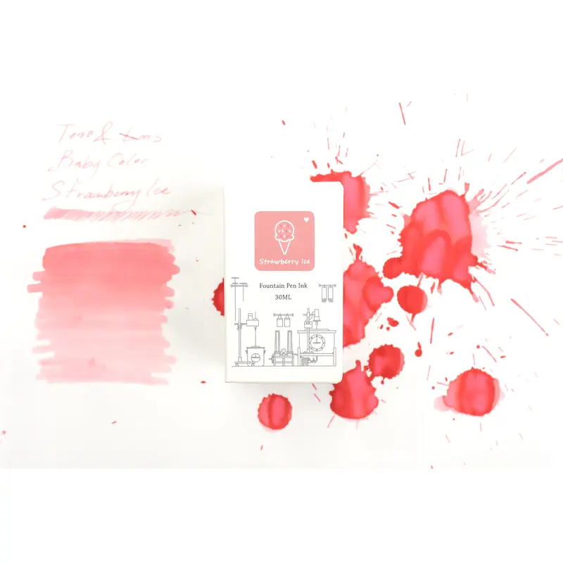 Tono & Lims Ink Bottle - Baby Color - Strawberry Ice - 30ml