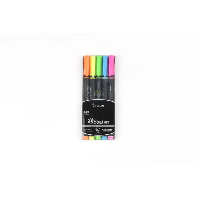 Tombow Hotaru Coat Highlighter - 5 Color Set