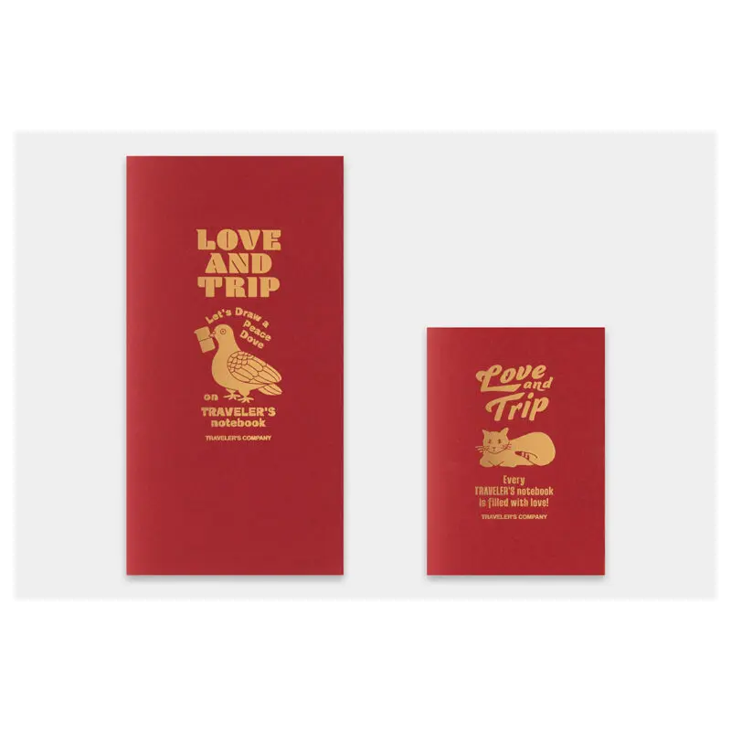 TRAVELER's Factory Passport Size Refill - LOVE AND TRIP - Limited Edition