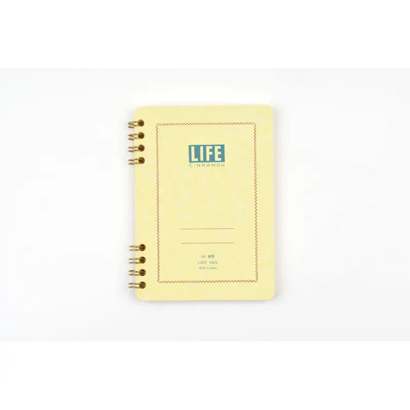 Life Cinnamon Ring-Bound Notebook - A6 - Ruled