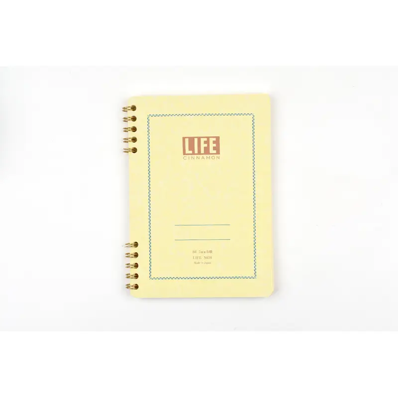 Life Cinnamon Ring-Bound Notebook - B6 - Grid