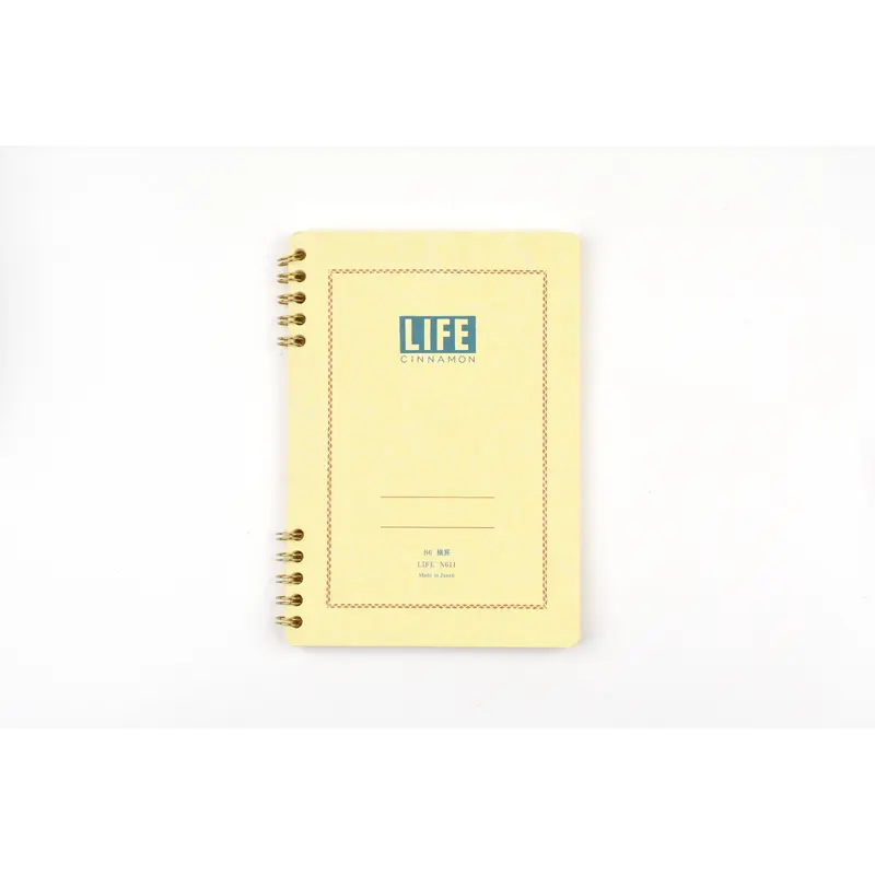 Life Cinnamon Ring-Bound Notebook - B6 - Ruled