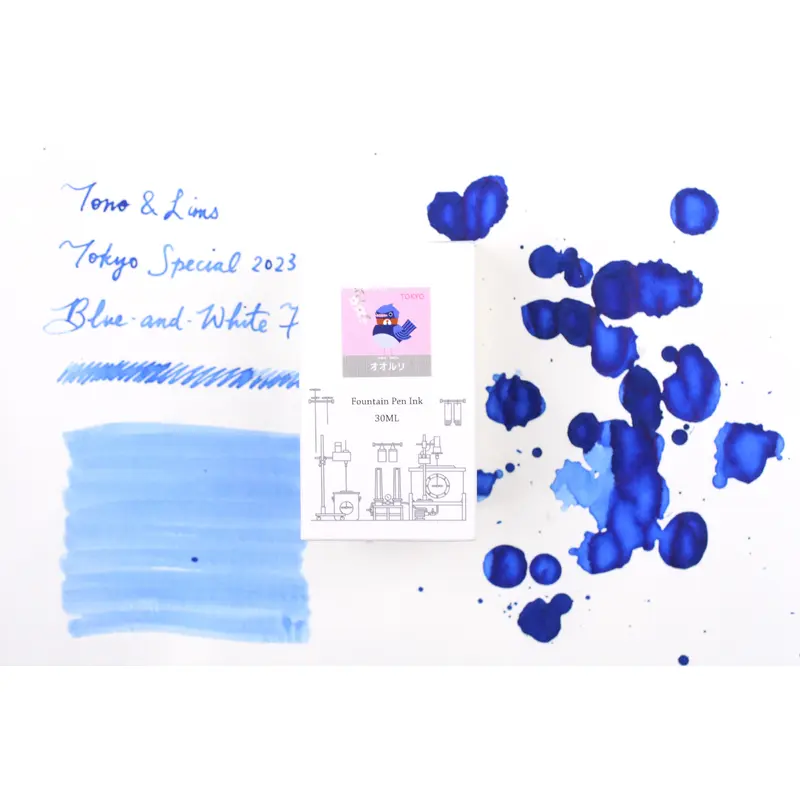 Tono & Lims Ink Bottle - Tokyo Special 2023 -  - Blue-and-white flycatcher - 30ml