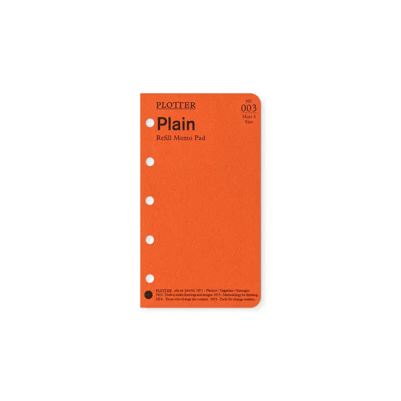 PLOTTER Refill Memo Pad - Mini 5 Size