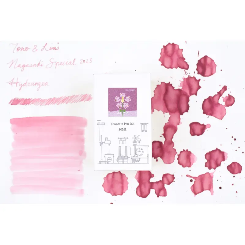 Tono & Lims Ink Bottle - Nagasaki Special 2023 -  (Hydrangea) - 30ml