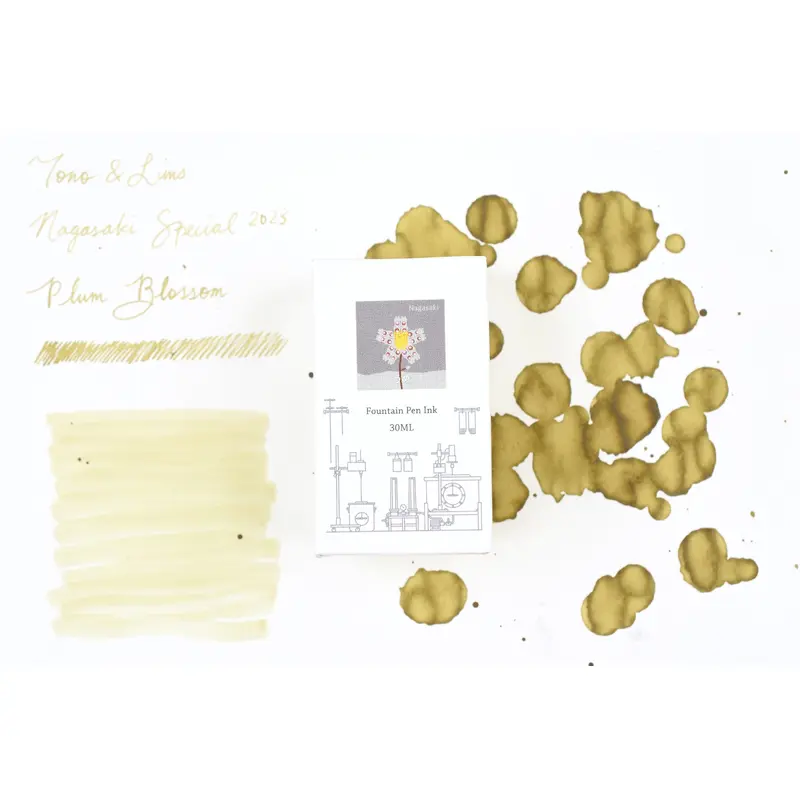 Tono & Lims Ink Bottle - Nagasaki Special 2023 -  (Plum Blossom) - 30ml