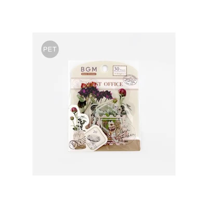 BGM Flake Sticker - Garden Post Office - Dried Flower