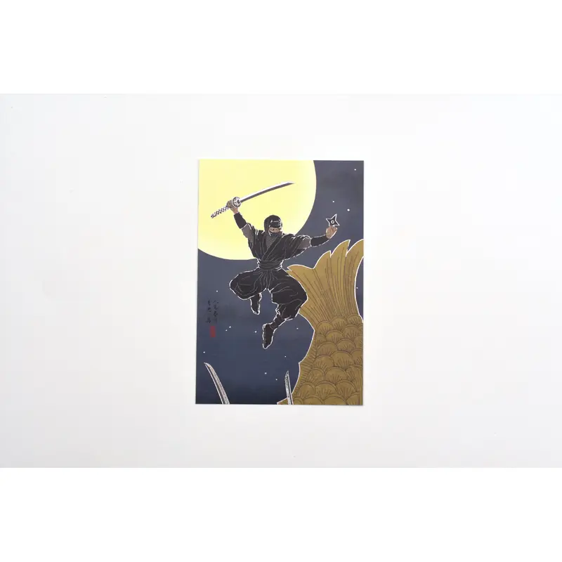 Cozyca - Shikanone - Foil-stamped Postcard - Moonlight Shinobi