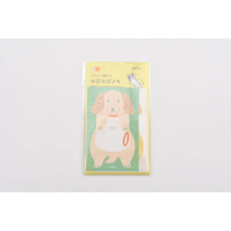 Midori Memo Pad - Stretchy Dog