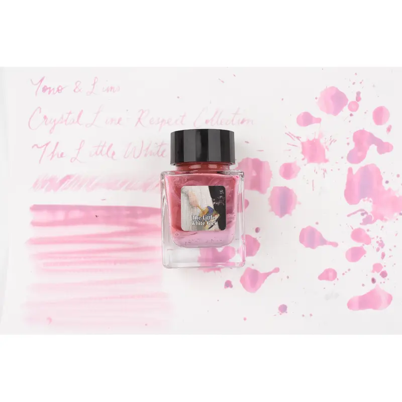 Tono & Lims Glass Pen Ink Bottle - Crystal Line - Respect Collection - The Little White Girl - 30ml