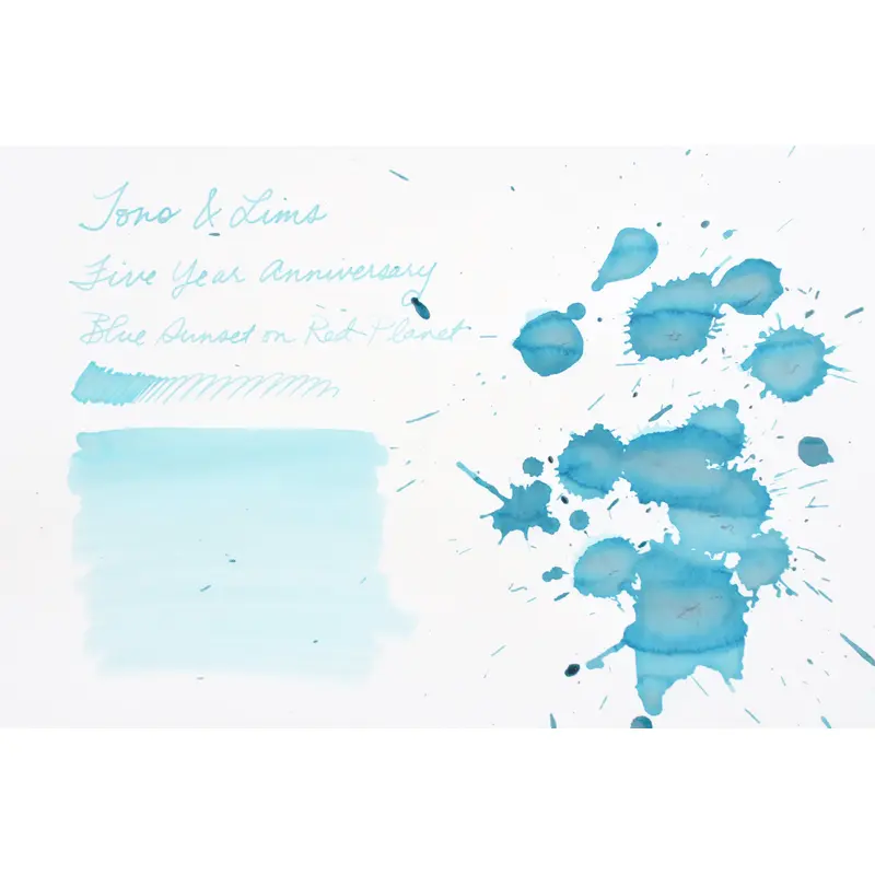 Tono & Lims Ink Bottle - Five Year Anniversary - Blue Sunset on Red Planet - 30ml