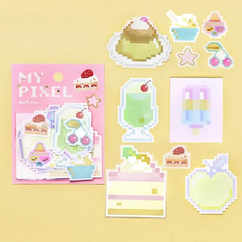 BGM Flake Sticker - My Pixel - Let's Eat A Snack