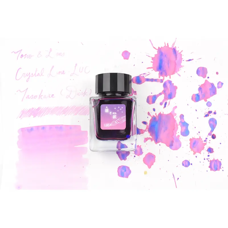 Tono & Lims Glass Pen Ink Bottle - Crystal Line - LUC -  Tasokare (Dusk) - 30ml