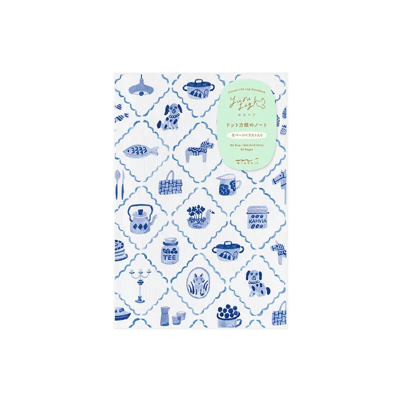 Yuru Log Notebook - Blue Nordic - B6 (Coming Soon)